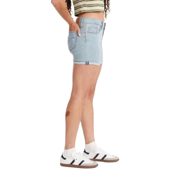 🆕 Denizen by Levi’s Women’s Mid Length Denim Jeans Shorts 31W 12 Large - Picture 6 of 16